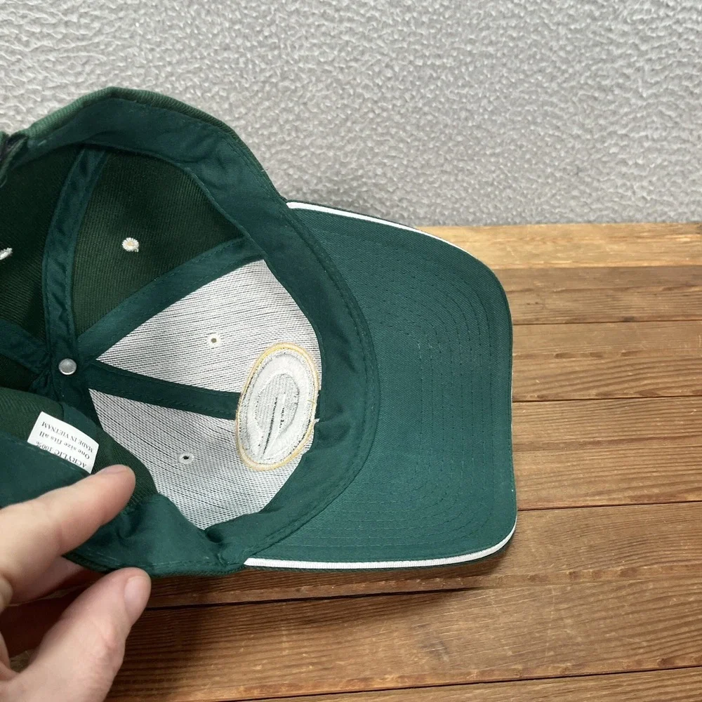 Green Bay Packers Hat Adult Green Strap Back‎ Dad Cap NFL Football NFC Wisconsin